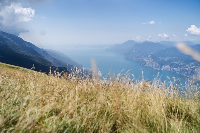 Vista panoramica sul Lago di Garda dal monte Baldo